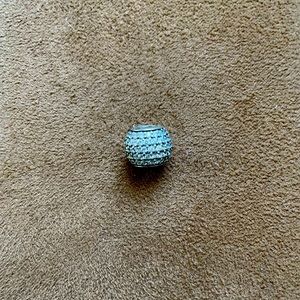 Pandora charm pavé sterling silver and crystals.